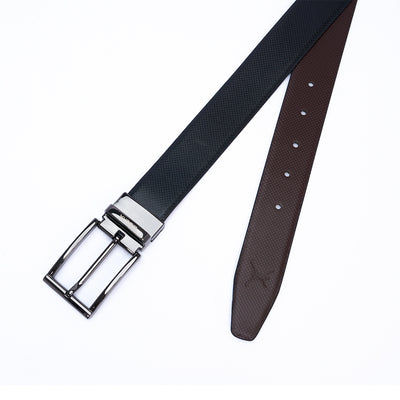 Reversible Standard Lock Belt - Black & Coffee Brown