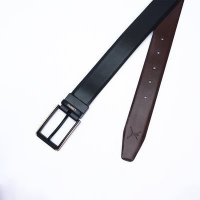 Reversible Standard Lock Belt - Black & Coffee Brown