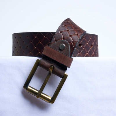 Gents Casual Leather Belt - Brown