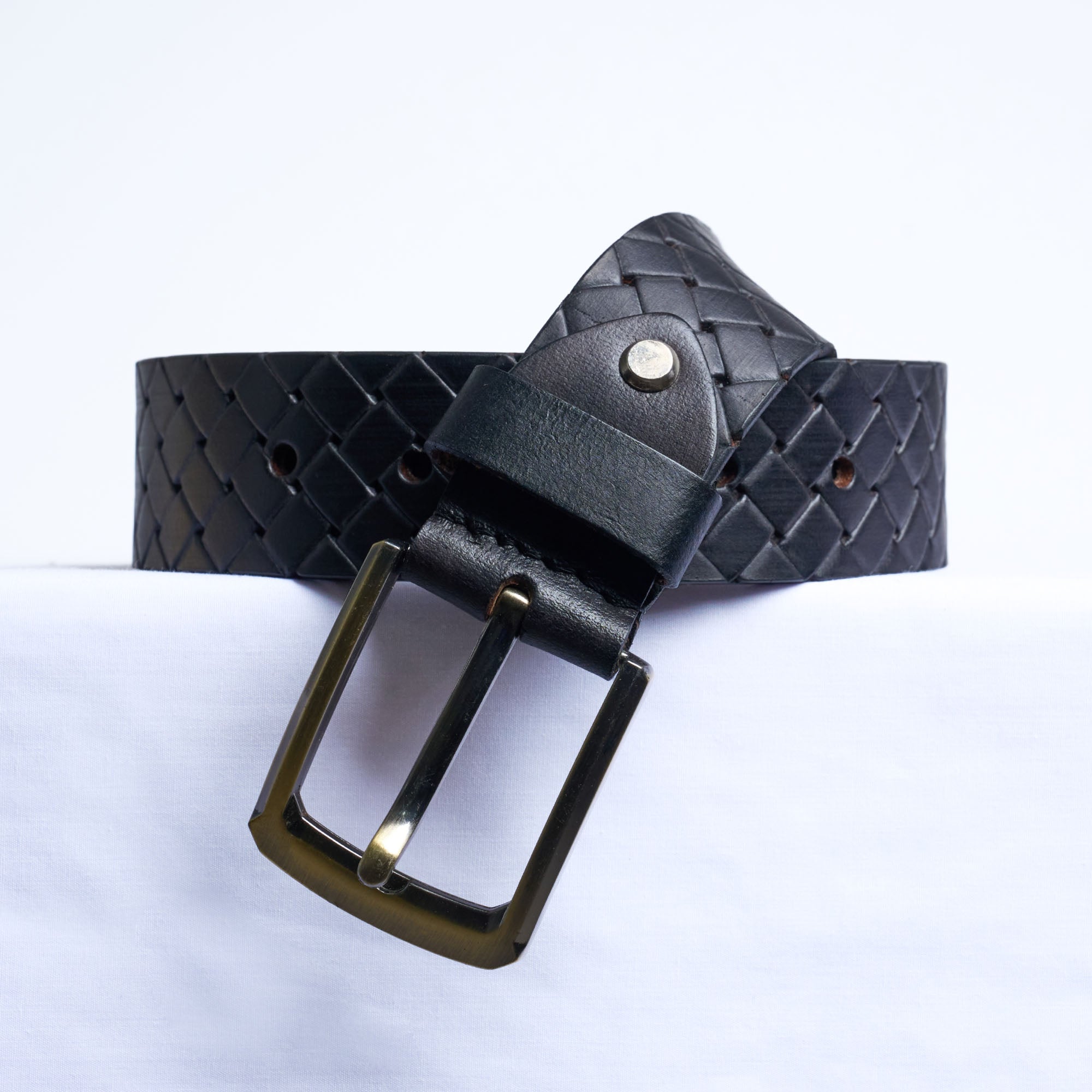 Gents Casual Leather Belt - Black