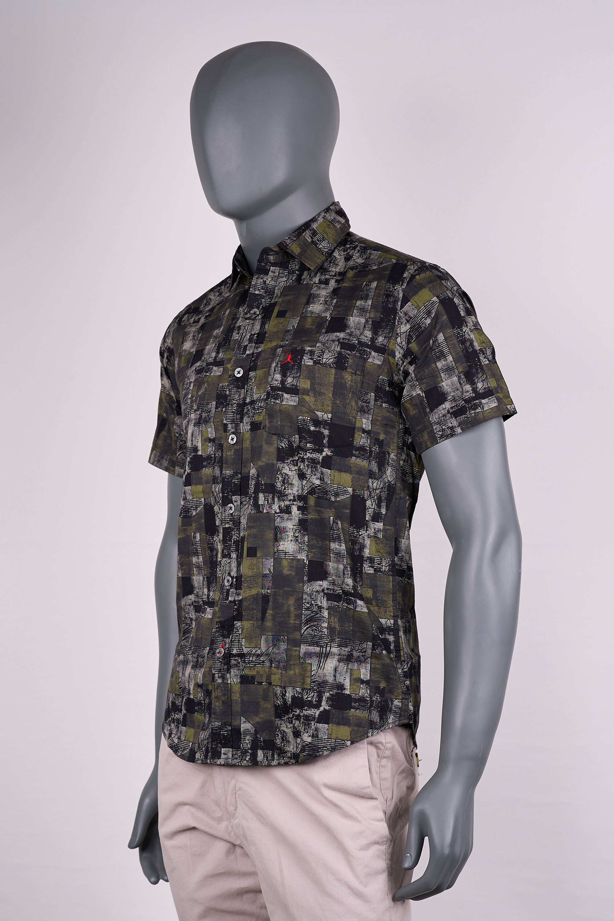 Slim Fit Printed S/S Shirt