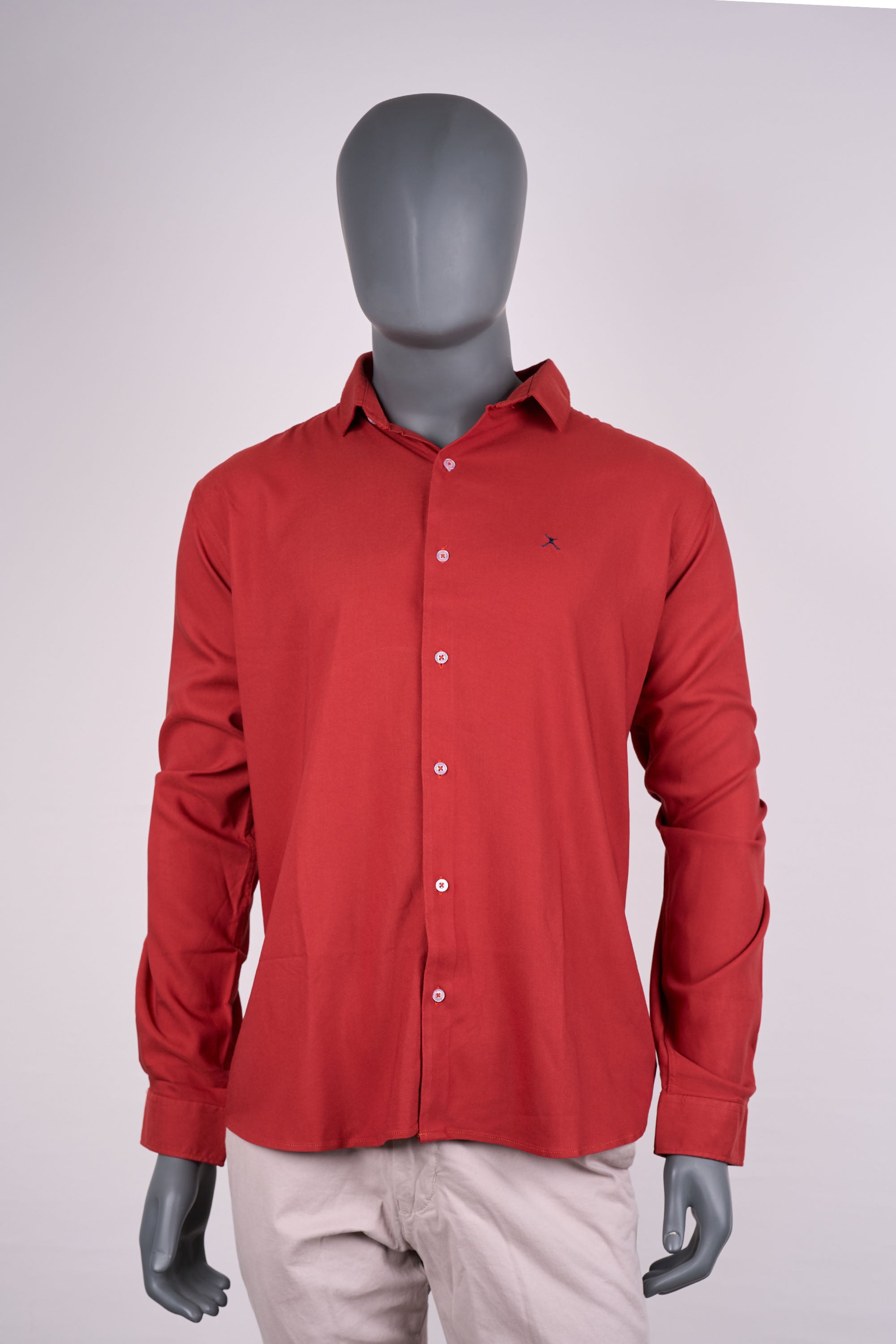 Slim Fit Plain L/S Shirt