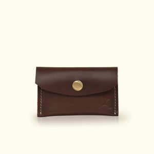 Leather Card Holder – Dark Brown