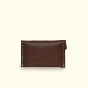 Leather Card Holder – Dark Brown