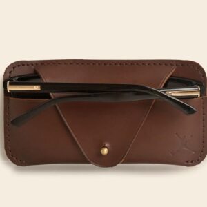 Leather Spectacle Case - Brown