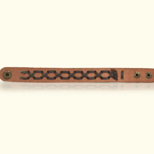 Leather Wrist Band - Brown