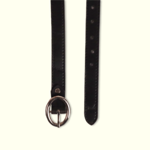 Casual Ladies Leather Belt - Black