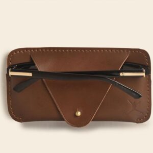 Leather Spectacle Case – Light Brown