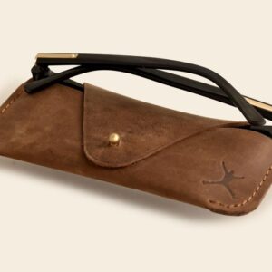 Leather Spectacle Case - Tan