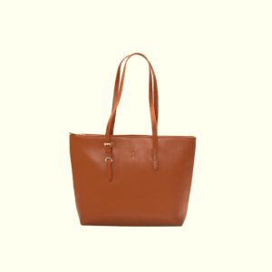 The Transport' Leather Tote - Mustard