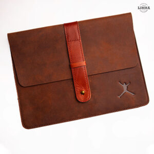 Suede Leather Travel Case - Brown