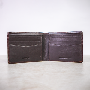 RFID Leather Wallet - Dark Brown
