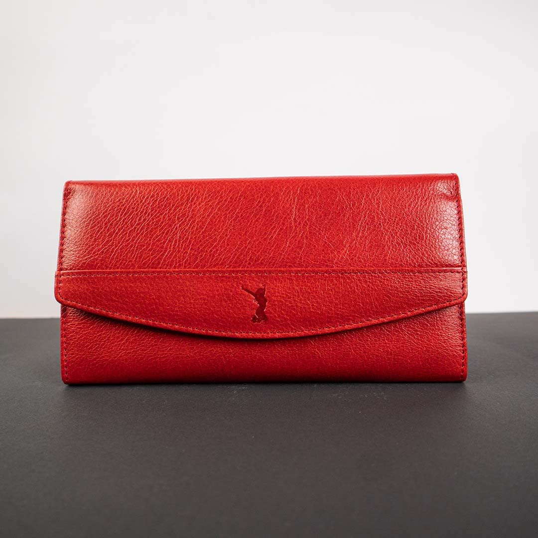 Ladies Leather Purse – Red | Libera