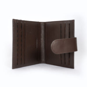 Leather Card Wallet - Coffee Brown