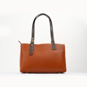 Leather Tote Bag - Tan