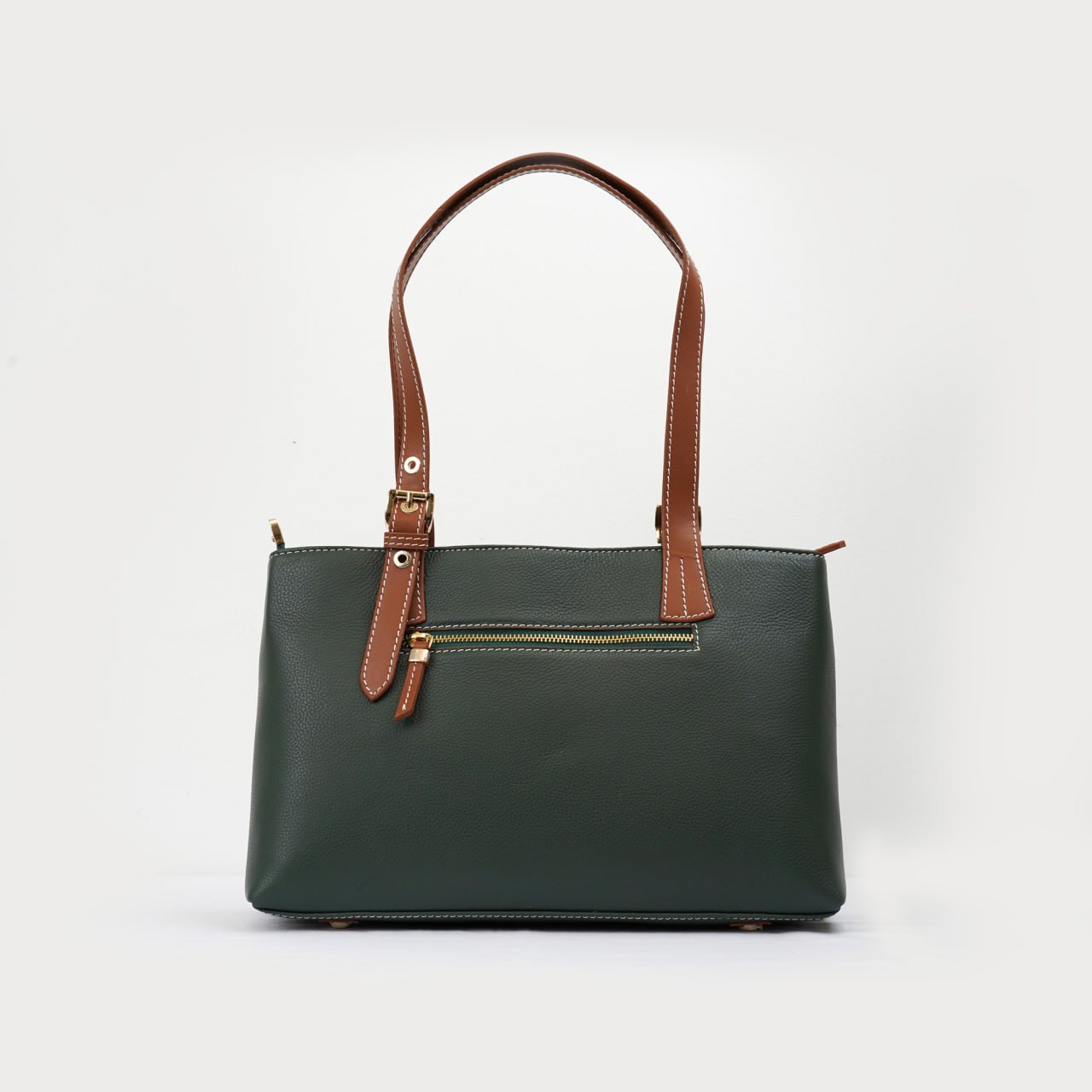 Leather Tote Bag – Green | Libera