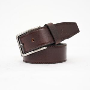 Gents Casual Leather Belt - Dark Brown