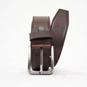 Gents Casual Leather Belt - Dark Brown