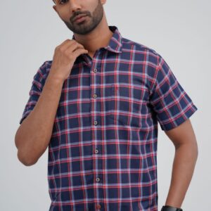 Slim Fit Check Shirt - Red