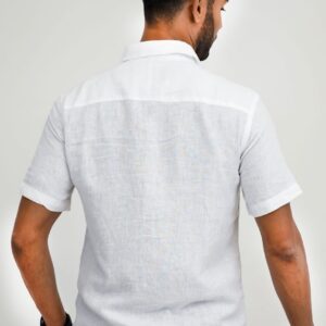 Regular Fit Plain Linen Shirt