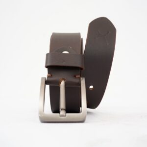 Gents Casual Leather Belt - Coffee Brown