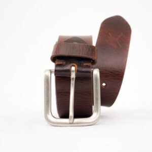Gents Casual Leather Belt - Red Brown