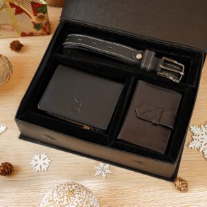 Ladies 3 Piece Gift Pack (Card Wallet + Card Holder + Casual Belt)