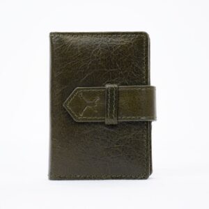 Leather Card Holder - Reseda Green
