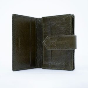 Leather Card Holder - Reseda Green