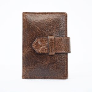Leather Card Holder - Dark Brown