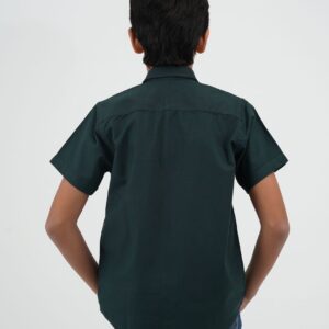 Cotton Plain Shirt - Dark Green