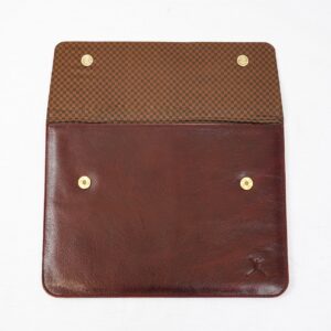 Leather Laptop Sleeve - Red Brown