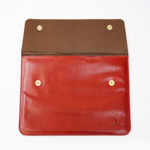 Leather Laptop Sleeve - Red
