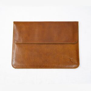 Leather Laptop Sleeve - Tan