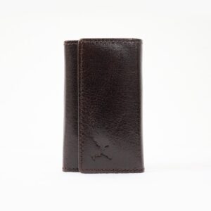 Leather Key Pouch - Coffee Brown