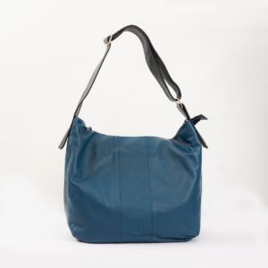 Leather Slouch Bag - Crystal Teal