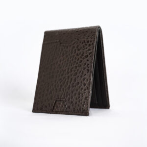 Crocodile Effect RFID Leather Wallet – Brown