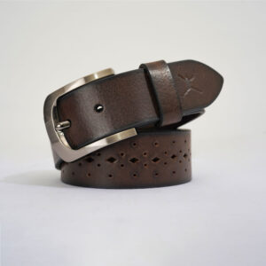 Gents Casual Leather Belt - Coffee Brown