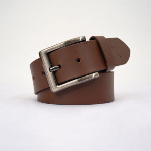 Gents Casual Leather Belt - Coffee Brown