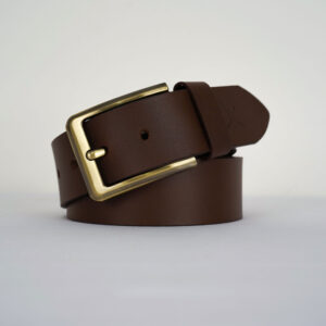 Gents Casual Leather Belt - Dark Brown