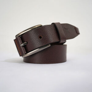 Gents Casual Leather Belt - Coffee Brown