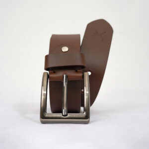 Gents Casual Leather Belt - Coffee Brown