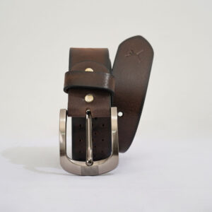 Gents Casual Leather Belt - Coffee Brown