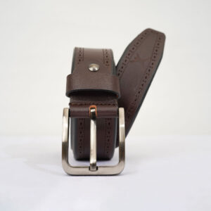 Gents Casual Leather Belt - Coffee Brown