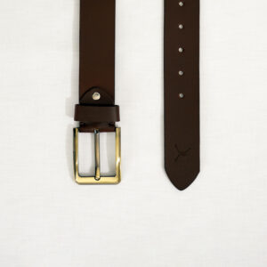 Gents Casual Leather Belt - Dark Brown