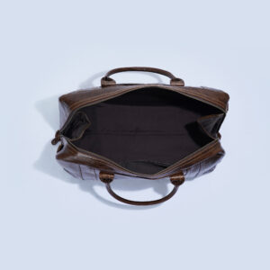 Riccardo Italian Leather Duffel - Coffee