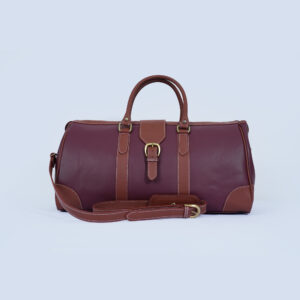 Cooper Leather Duffel - Maroon