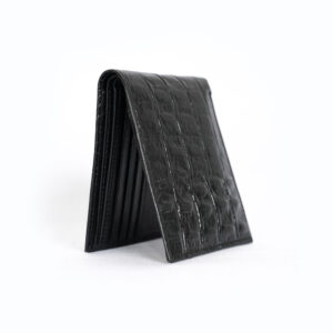 Crocodile Effect RFID Wallet - Black