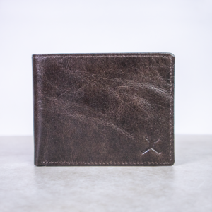 RFID Leather Wallet - Dark Brown