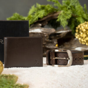 Gents 2 Piece (RFID Leather Wallet + Casual Belt)